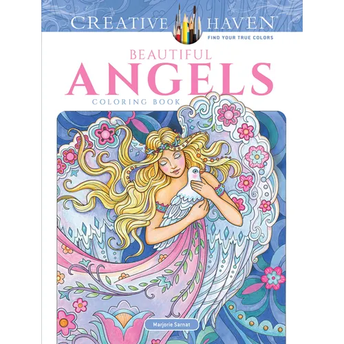 Creative Haven Beautiful Angels Coloring Book