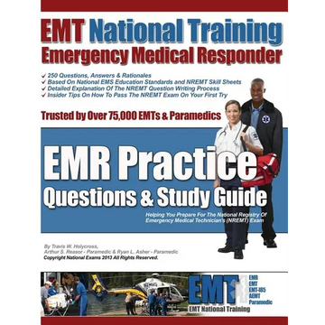 EMT National Training Emergency Medical Responder, EMR Practice Questions - Paperback