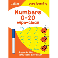 Numbers 0-20: Wipe-Clean Activity Book - Paperback