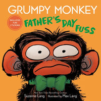 Grumpy Monkey Father's Day Fuss: Includes Fun Stickers! - Hardcover