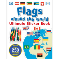 Ultimate Sticker Book: Flags Around the World - Paperback