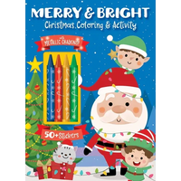 Merry & Bright! Christmas Coloring - Paperback