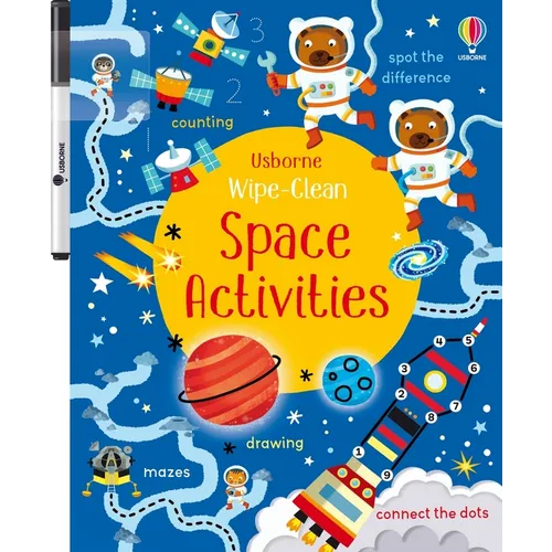 Wipe-Clean Space Activities