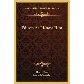 Edison As I Know Him - Paperback