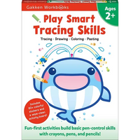 Play Smart Tracing Skills Age 2+: Preschool Activity Workbook with Stickers for Toddlers Ages 2, 3, 4: Learn Basic Pen-Control Skills with Crayons, Pe - Paperback