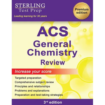 ACS General Chemistry: Comprehensive Review, ACS Examination in General Chemistry Prep Book - Paperback