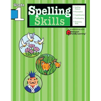 Spelling Skills: Grade 1 (Flash Kids Harcourt Family Learning) - Paperback