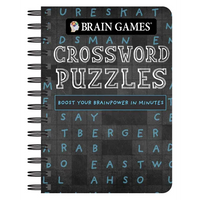 Brain Games - To Go - Crossword Puzzles (Chalkboard) - Spiral