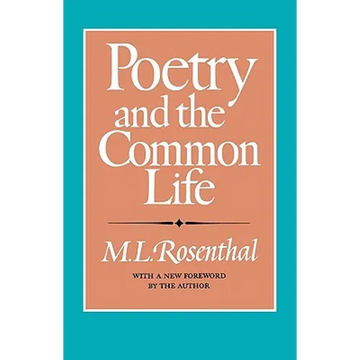 Poetry and the Common Life - Paperback