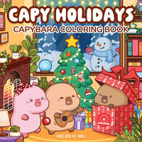 Capy Holidays: Capybara Coloring Book - Paperback