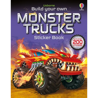 Build Your Own Monster Trucks Sticker Book - Paperback