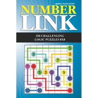 Number Link: 250 Challenging Logic Puzzles 8x8 - Paperback