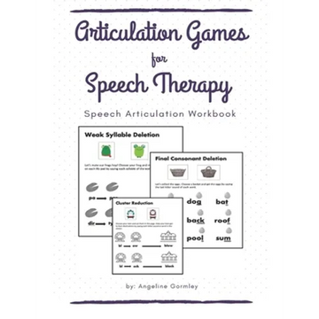 Articulation Games For Speech Therapy: Speech Articulation Workbook - Paperback