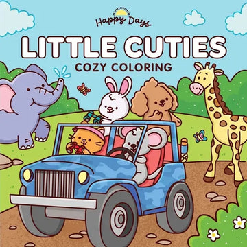 Little Cuties: Cozy Coloring: Sweet and Simple Coloring for Adults and Kids - Paperback