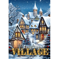 Christmas Village Coloring Book for Adults: Christmas Houses Coloring Book for adults grayscale Winter Wonderland Grayscale Coloring Book Christmas Co - Paperback