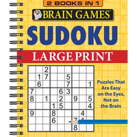 Brain Games - 2 Books in 1 - Sudoku - Spiral