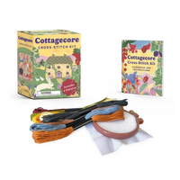 Cottagecore Cross-Stitch Kit: Includes 4 Patterns - Paperback