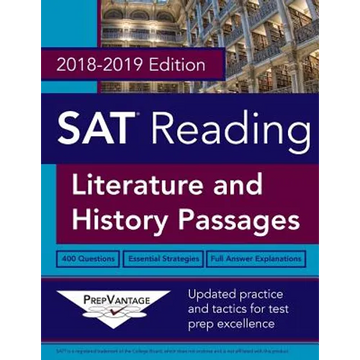 SAT Reading: Literature and History, 2018-2019 Edition - Paperback