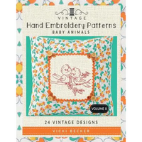 Vintage Hand Embroidery Patterns Baby Animals: 24 Authentic Vintage Designs - Paperback