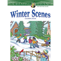 Creative Haven Winter Scenes Coloring Book - Paperback
