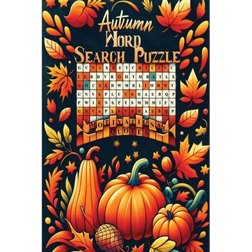 Autumn Word Search Puzzle Book with Autumn Quotes - Paperback