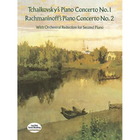 Tchaikovsky's Piano Concerto No. 1 & Rachmaninoff's Piano Concerto No. 2: With Orchestral Reduction for Second Piano - Paperback