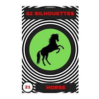 Horse: 62 Silhouettes - Paperback