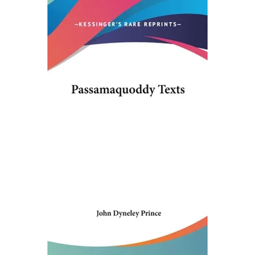 Passamaquoddy Texts