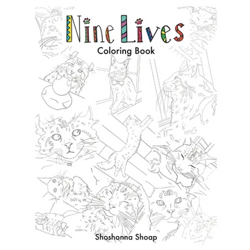 Nine Lives Coloring Book - Paperback