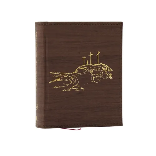 Nkjv, Journal the Word Bible, Large Print: Reflect, Journal or Create Art Next to Your Favorite Verses (Brown Leathersoft Over Board, Red Letter)