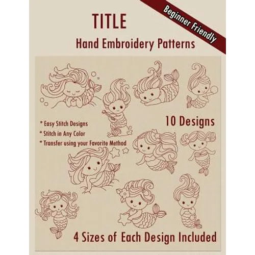 Cute Mermaids Hand Embroidery Patterns