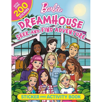 Barbie Dreamhouse Seek-And-Find Adventure: 100% Officially Licensed by Mattel, Sticker & Activity Book for Kids Ages 4 to 8 - Paperback