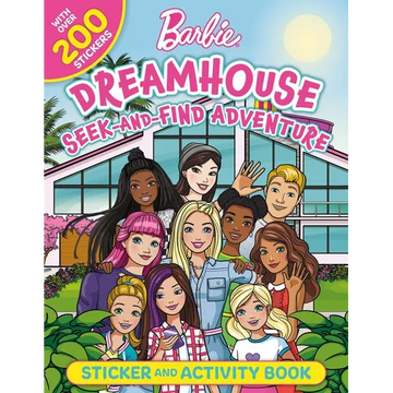Barbie Dreamhouse Seek-And-Find Adventure: 100% Officially Licensed by Mattel, Sticker & Activity Book for Kids Ages 4 to 8 - Paperback