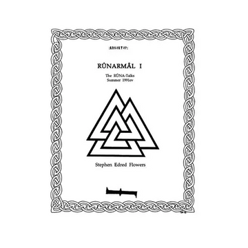 Runarmal I: The Runa-Talks: Summer 1991ev - Paperback