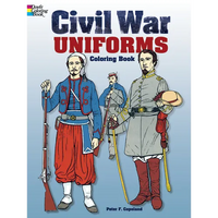 Civil War Uniforms Coloring Book - Paperback