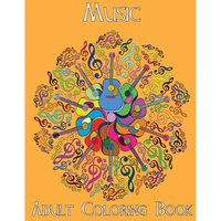 Adult Coloring Books: Music - Paperback