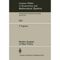 Modern Analysis of Value Theory - Paperback