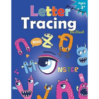 Letter Tracing Workboo (Monster): Kindergarten Tracing Workbook - Paperback