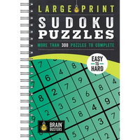 Large Print Sudoku Puzzles Green: More Than 300 Puzzles to Complete - Paperback