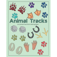 Animal Tracks Coloring Book: An Animal Footprint Coloring Book - Paperback
