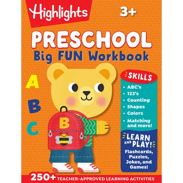 Preschool Big Fun Workbook: 256-Page Preschool Learning Workbook, Practice Math, Writing, Shapes and More with Puzzles and Activities for Preschoolers - Paperback