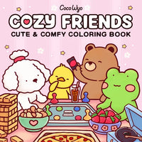 Cozy Friends: Coloring Book for Adults and Kids - Paperback