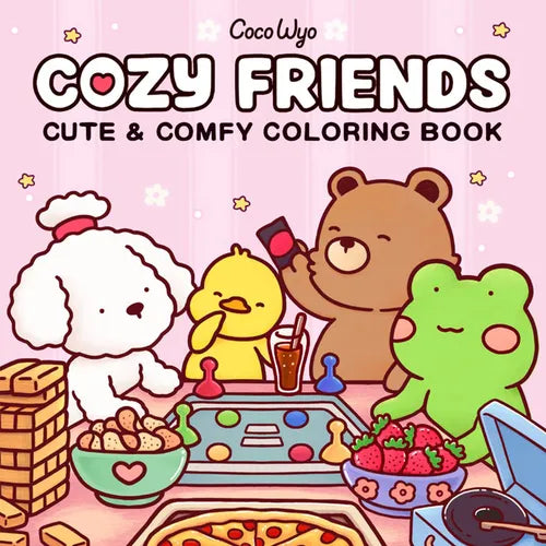 Cozy Friends: Coloring Book for Adults and Kids