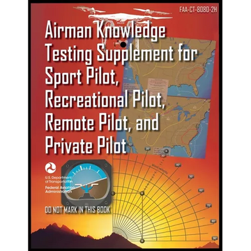 Airman Knowledge Testing Supplement for Sport Pilot, Recreational Pilot, Remote Pilot, and Private Pilot: Faa-Ct-8080-2h - Paperback