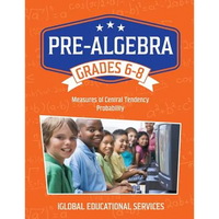 Pre-Algebra: Grades 6-8: Measures of Central Tendency and Probability - Paperback