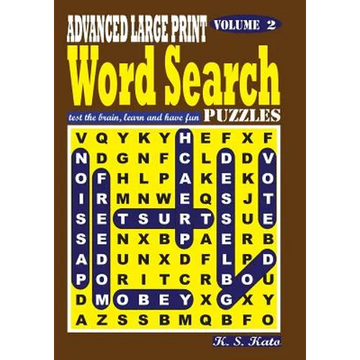 ADVANCED LARGE PRINT Word Search Puzzles, Vol. 2 - Paperback