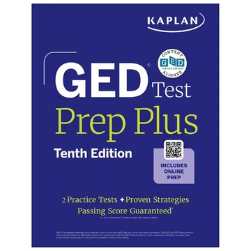 GED Test Prep Plus, Tenth Edition (2026): Includes a Diagnostic Pretest, 2 Full Length Practice Tests, 1000+ Practice Questions, and 60+ Online Videos - Paperback