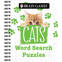 Brain Games - Cats Word Search Puzzles - Spiral