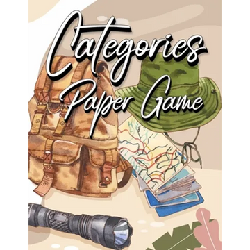 Categories Paper Game: 120 Paper Sheets for Playing Scattergories Board Game - Score Game Record Book - Paperback