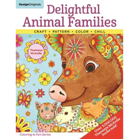 Delightful Animal Families: Craft, Pattern, Color, Chill - Paperback